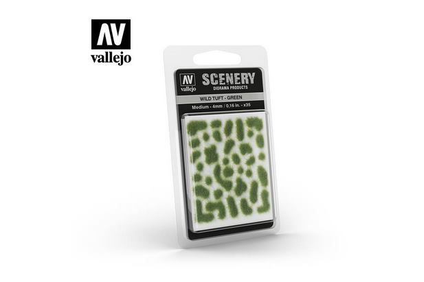 Vallejo SC406 Scenary Wild Tuft Medium 4mm - Green