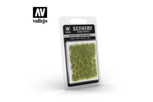 Vallejo SC413 Scenary Wild Tuft Large 6mm - Dense Green