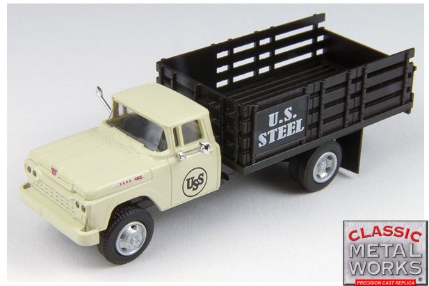 Classic Metal Works MiniMetals 1960 Ford F-500 Stakebed United States Steel 1:87