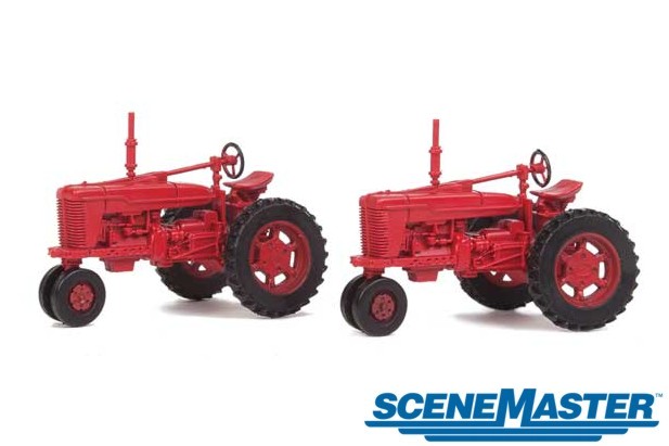Walthers SceneMaster 4160 Red Tractors (2-Pack)