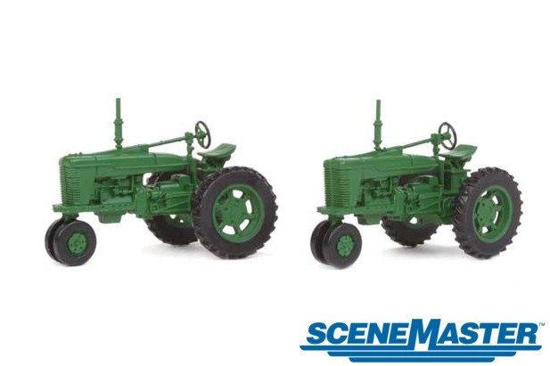 Walthers SceneMaster 4161 Green Tractors (2-Pack)