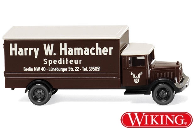 Wiking 94407 Mercedes-benz L2500 Harry Hamacher Delivery Truck (Escala N)