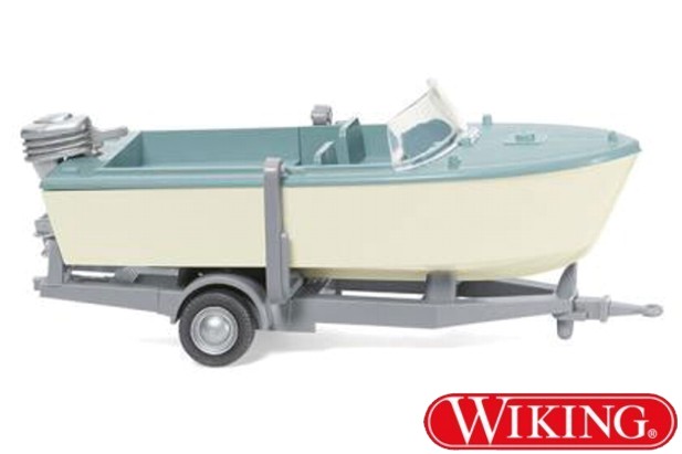 Wiking 009502 Trailer Mounted Motor Boat