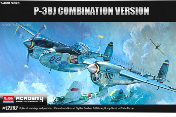 Academy 1:48 12282 P-38J Combination Version
