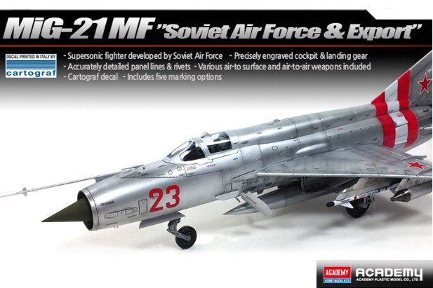 Academy 1:48 12311 "MiG-21MF" Soviet Air Force & Export