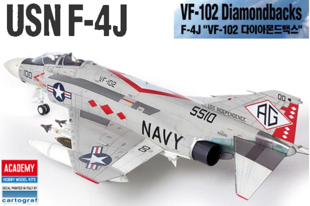 Academy 1:48 12323 USN F-4J VF-102 Diamondbacks