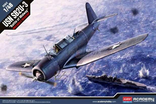 Academy 1:48 12324 USN SB2U-3 Battle of Midway