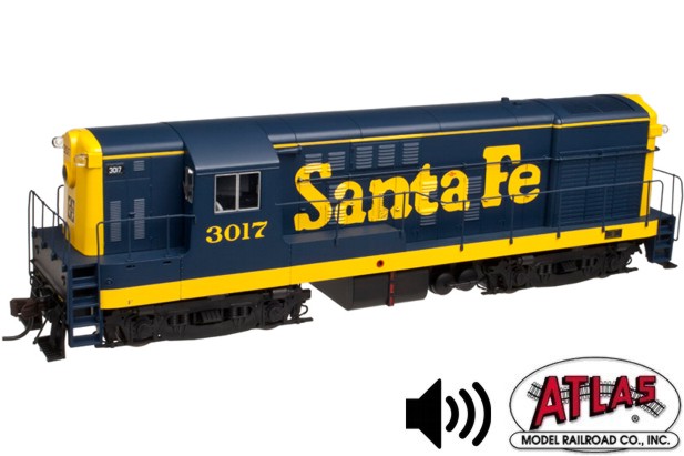 Atlas Master Series - FM H16-44 Santa Fe #3013 - DCC & Sound