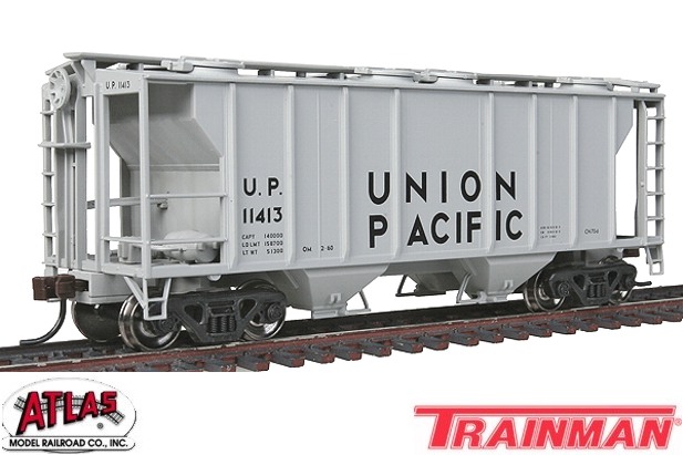 Atlas PS-2 2-Bay Covered Hopper Union Pacific #11413
