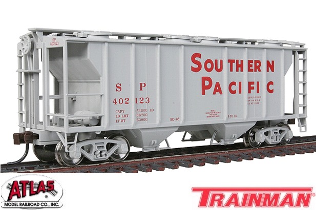 Atlas PS-2 2-Bay Covered Hopper Southern Pacific #402123