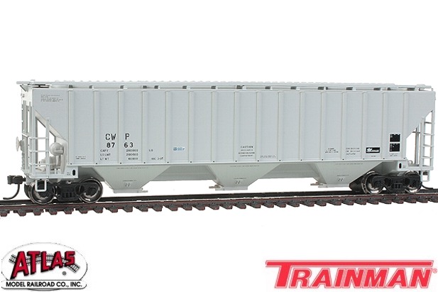 Atlas Thrall 4750 3-Bay Covered Hopper Chicago, West Pullman & Southern #8763