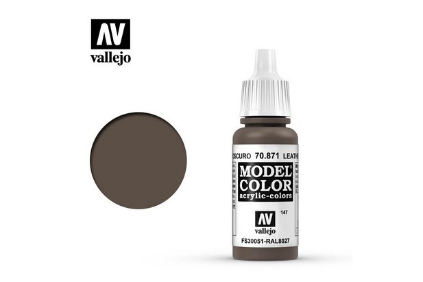 Vallejo Model Color 70871 Marrn Cuero Oscuro 17ml