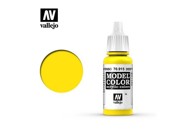 Vallejo Model Color 70915 Amarillo Intenso 17ml