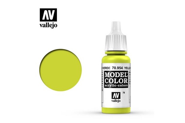 Vallejo Model Color 70954 Amarillo Verde 17ml