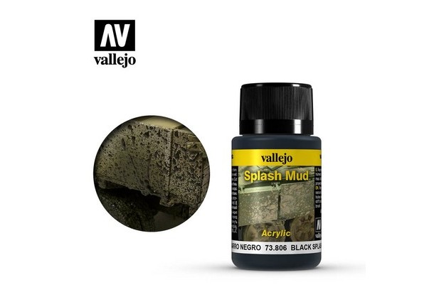 Vallejo Wheathering Effects 73806 Salpicaduras Barro Negro 40 ml