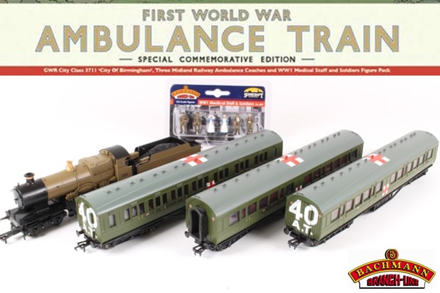 Bachmann Branchline Ambulance Train SetNo.40 - WWI- Primera Guerra Mundial