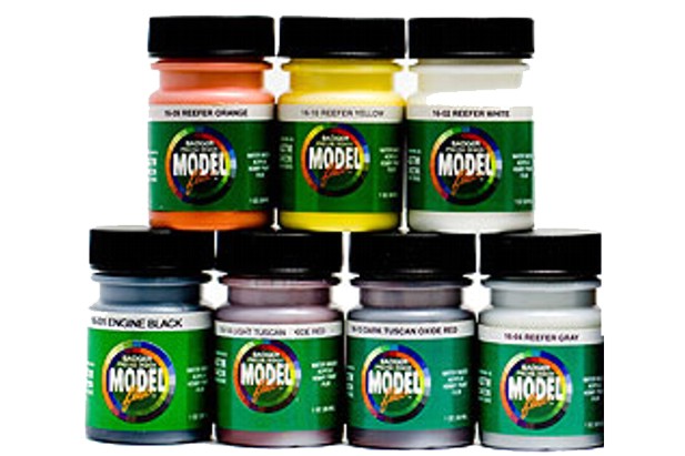 Badger Modelflex Airbrush ready Colors - Railroad Rolling Stock Set