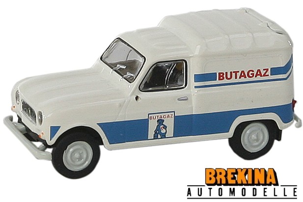 Brekina 14722 1962-1988 Renault R4 Fourgonnette Butagaz 1:87