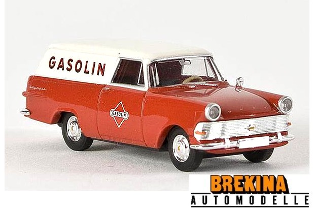 Brekina 20158 1960-1963 Opel Rekord PII Kasten Gasoline 1:87