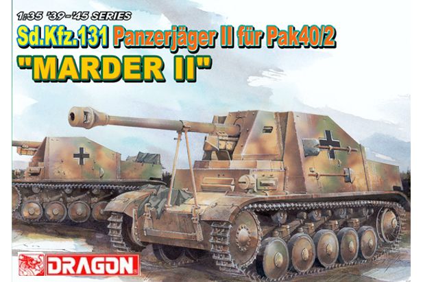 Dragon 1:35 6262 Sd.Kfz.131 Panzerjager II fur Pak40/2 Marder II
