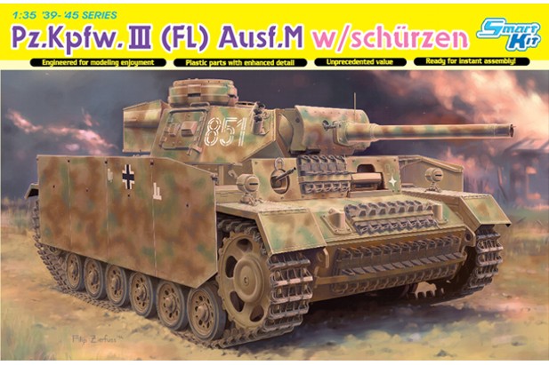 Dragon 1:35 6776 Pz.Kpfw.III (Fl) Ausf.M w/Schurzen