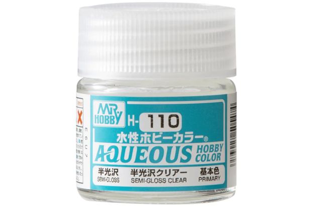 Mr. Hobby H110 Aqueous Clear Semi Gloss 10ml