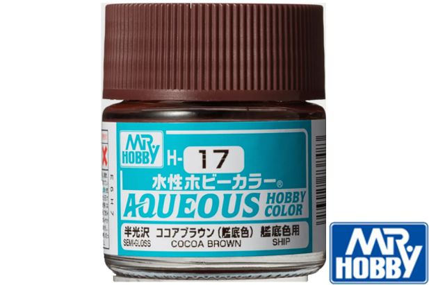 Mr. Hobby H17 Aqueous Semi Gloss Cocoa Brown 10ml