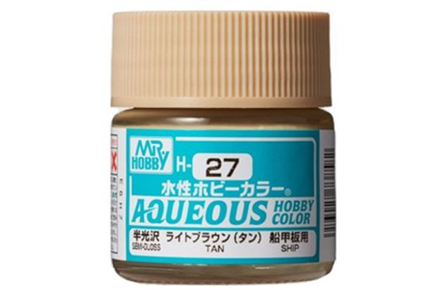 Mr. Hobby H27 Aqueous Semi Gloss Tan 10ml