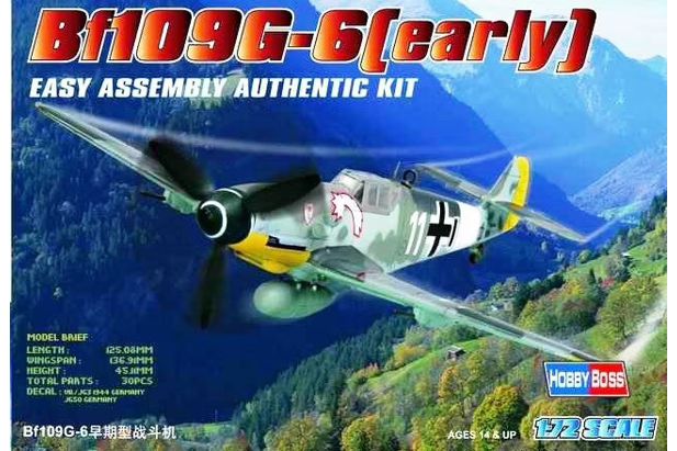 Hobby Boss 1:72 80225 Bf109G-6 Early