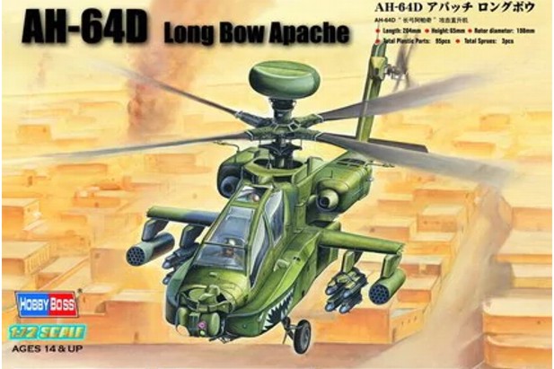 Hobby Boss 1:72 87219 AH-64D Longbow Apache
