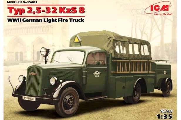 ICM 1:35 35403 Typ 2,5-32 KzS 8 WWII German Light Fire Truck
