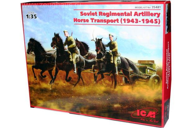ICM 1:35 35481 Soviet Regimental Artillery Horse Transport (1943-1945