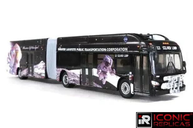 Iconic Replicas 1:87 New Flyer Xcelsior XN60 Articulated Bus Lafayette, Indiana