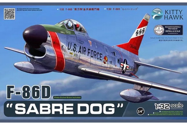 Kitty Hawk 1:32 F-86D Sabre Dog