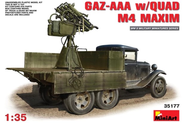 Miniart 1:35 35177 GAZ-AAA w/quad M4 Maxim
