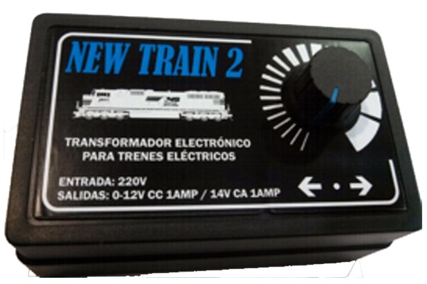 NEW TRAIN 2 - Transformador con Regulador con Salida de Accesorios para Trenes HO/N