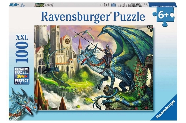 Ravensburger Puzzle  100 Piezas XXL Dragones en el duelo - 49 x 36 cm