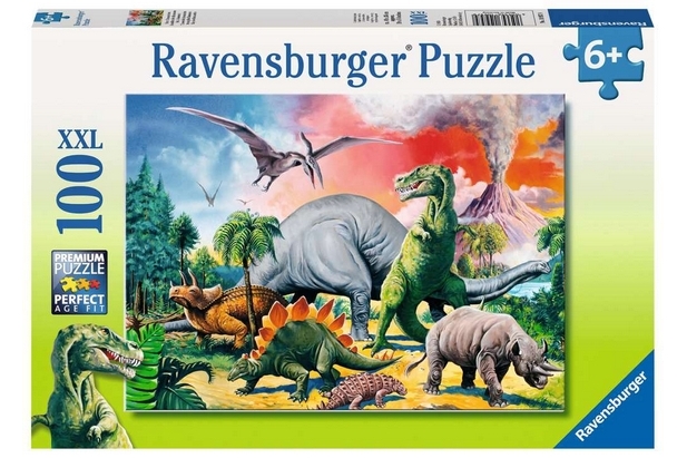 Ravensburger Puzzle  100 Piezas XXL Dinosaurios - 49 x 36 cm