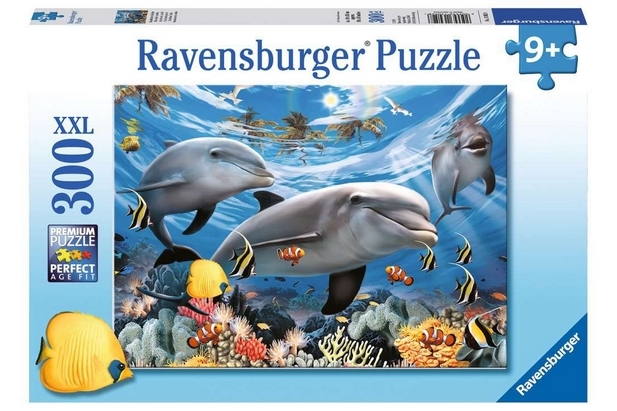Ravensburger Puzzle  300 Piezas XXL Animales en el Caribe - 49 x 36 cm