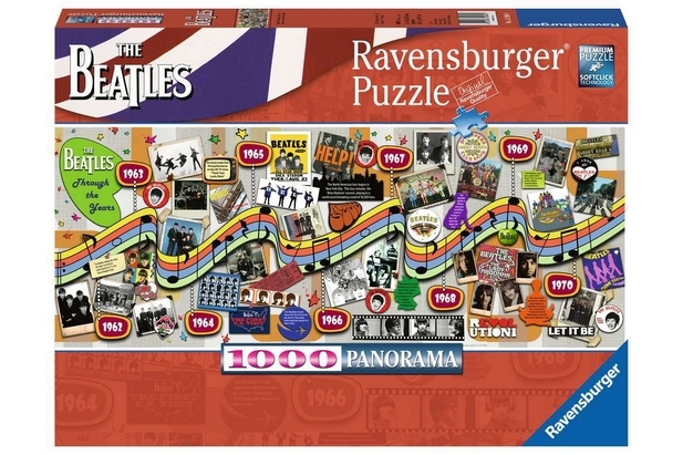Ravensburger Puzzle 1000 Piezas Beatles: Through the Years Panorama - 98 x 37,5 cm