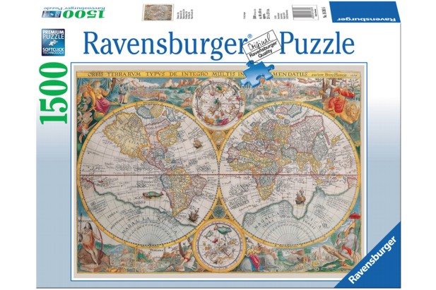 Ravensburger Puzzle 1500 Piezas Mapa del Mundo 1594 - 80 x 60 cm