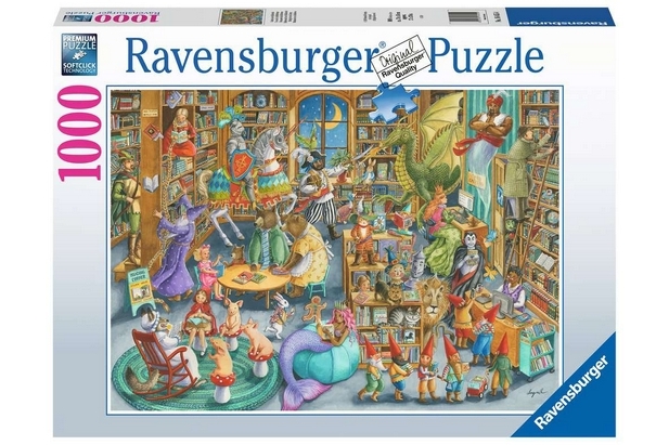 Ravensburger Puzzle 1000 Piezas Medianoche en la Biblioteca - 70 x 50 cm