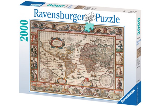 Ravensburger Puzzle 2000 Piezas Mapamundi 1650 - 98 x 75 cm
