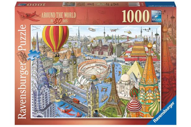 Ravensburger Puzzle 1000 Piezas La Vuelta al Mundo en 80 Dias - 70 x 50 cm