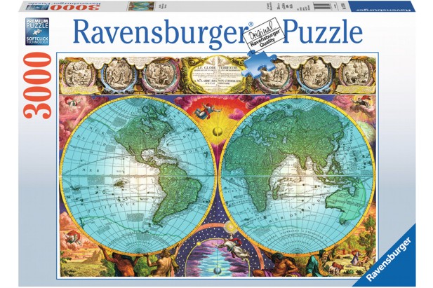 Ravensburger Puzzle 3000 Piezas Mapa Antiguo - 121 x 80 cm