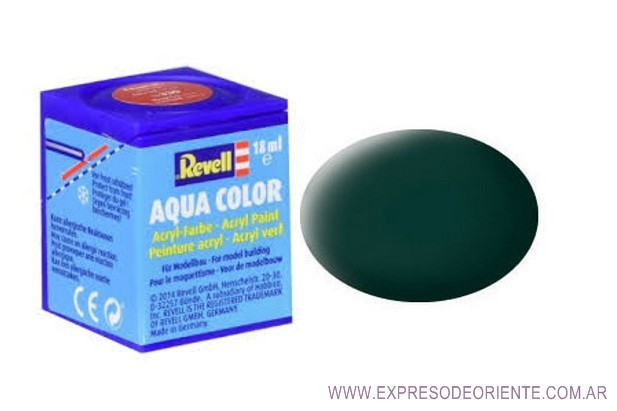 Revell Aqua Color Pintura Acrilica 18ml - 36140 Verde Negro Mate