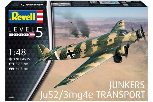 Revell 1:48 3918 Junkers Ju-52/3 mg4e Transport