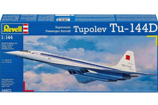 Revell 1:144 4871 Tupolev Tu-144d Supersonic Passenger Aircraft