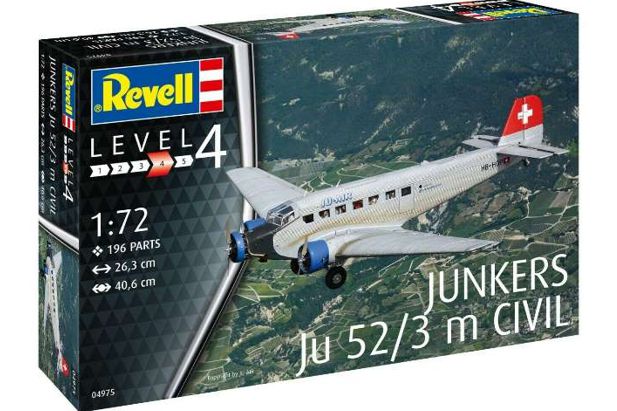 Revell 1:72 4975 Junkers Ju-52/3 m Civil