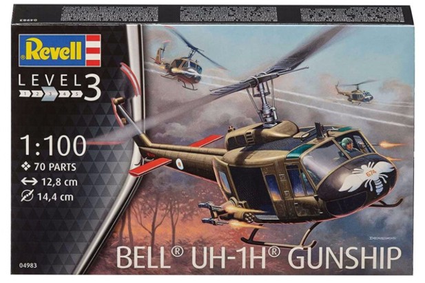 Revell 1:100 4983 BELL UH-1H Gunship